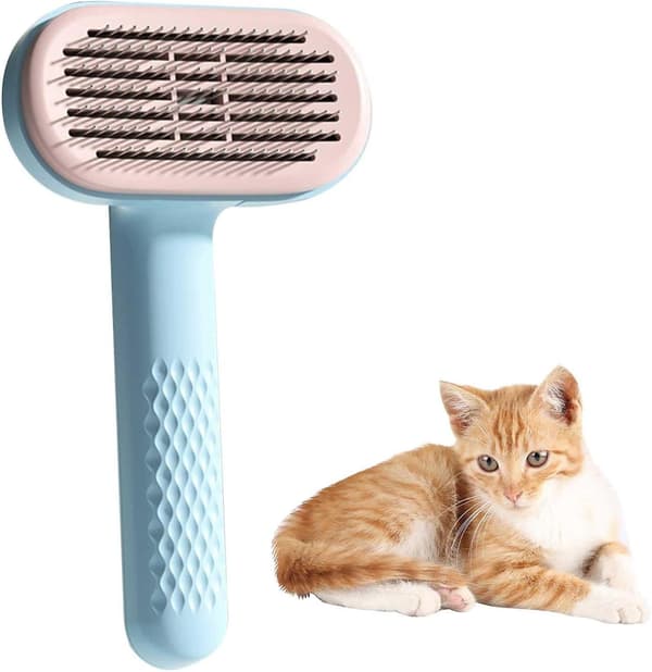 Massasje for å fjerne flokete underull - Selvrensende Slicker Brush