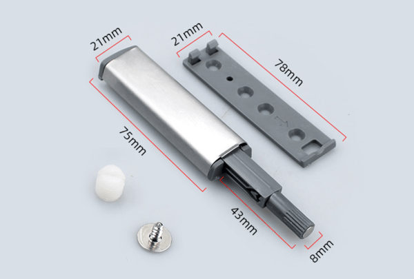 12 stk. Push To Open Magnet, Push To Open Dørgreb, Magnetisk Lås Dæmperbuffer til Skabsskuffe, Døråbner og Lukker til Skabslåge, Dra
