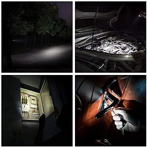 Mini-avaimenperävalaisin 90 lumenia musta, pieni taskulamppu AAA-paristolla