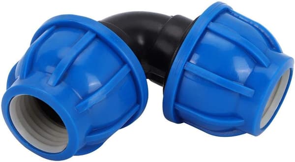 Rørbøjningsrørfitting 2 stk. PE-plast 32mm til 32mm albuetilpasning