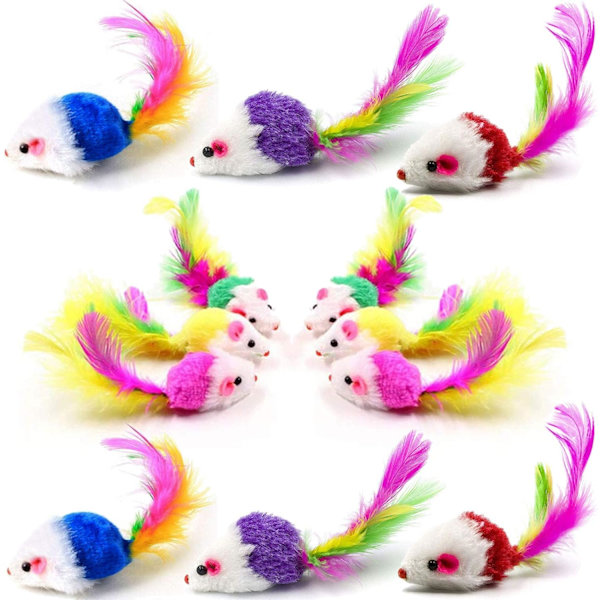12 stycken kattleksaksmöss kattleksaksmöss kattungemöss skallerfångare