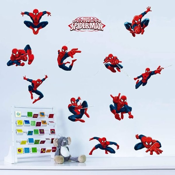 Spiderman-effekt väggdekor klistermärken sovrum dekor dekoration