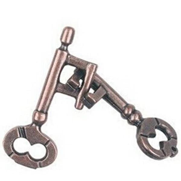 Intelligent Lock Toy Brain Tester Utvikling Legering Nøkkelring Puslespill