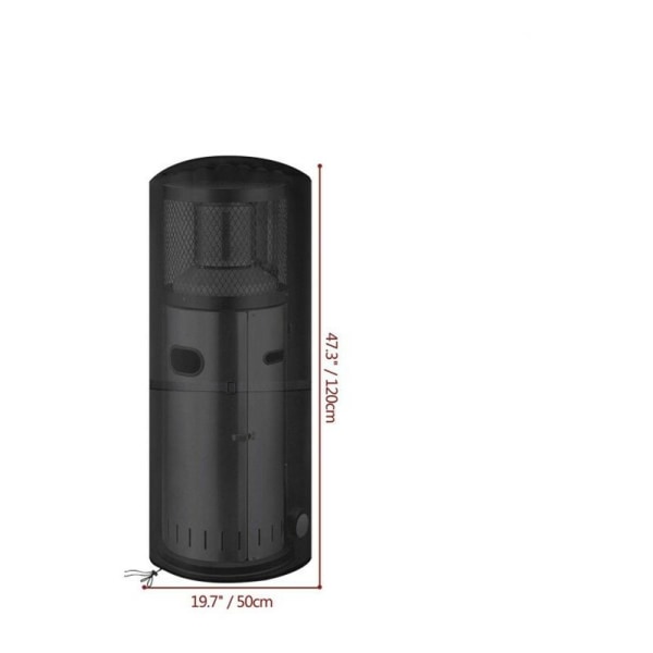 210D Propangass Rundt Terrassevarmer Deksel Deksel, Støvtett, UV-beskyttelse