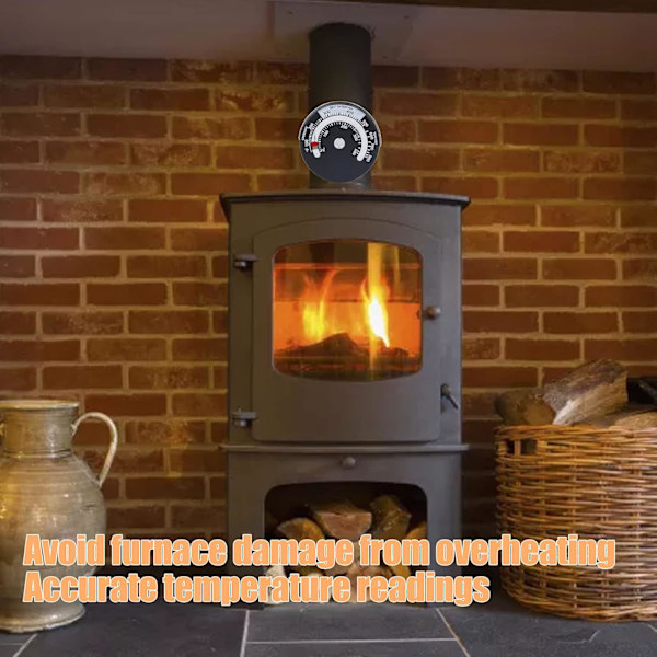 Magnetisk Spis Termometer 0-500℃ Urtavla Hög Precision Termometer Mätare Ugnstemperaturmätare för Öppen Spis Vedspisar