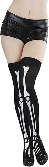 2 par Halloween Skelet Strømper og Handsker Kostume Cosplay Tilbehør