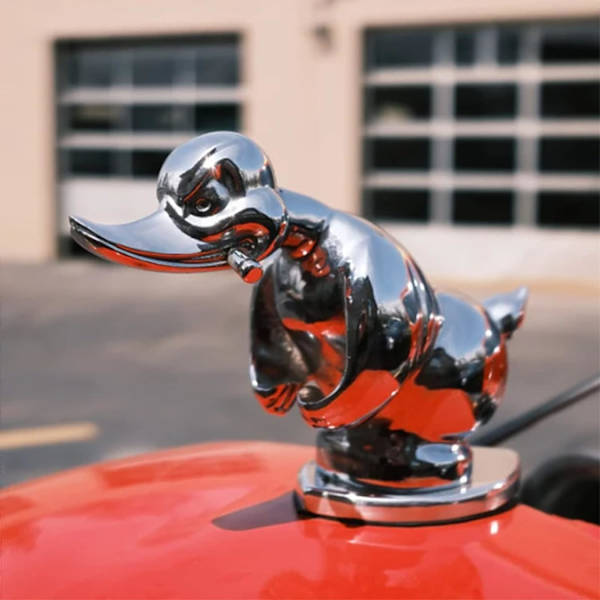 Sint Angry Rubber Duck Hood Ornament, Søte Ting Til Bildekorasjoner
