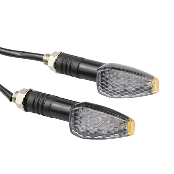 4 st/set Universal Motorcykel Led Blinkers Lång Kort Blinkers Blinkers Bärnsten Färg Tillbehör