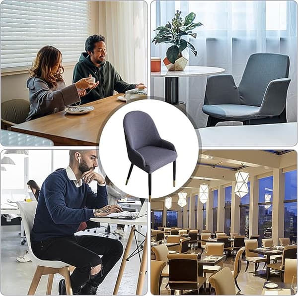 2-pack Jacquard stretchiga fåtöljöverdrag med armstöd, stretchiga stolsöverdrag