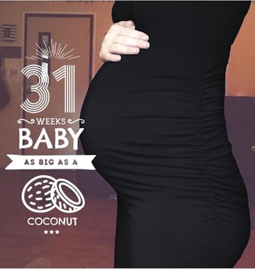 Kvinders Graviditet Ærmeløs Tank Kjoler Side Ruching Bodycon Dr