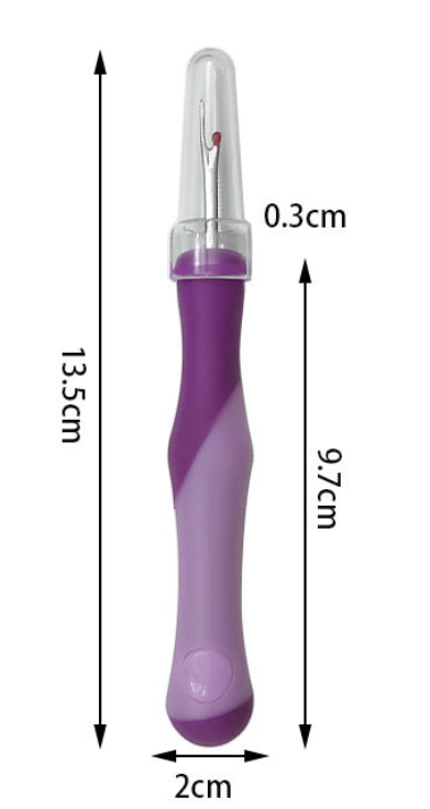5,3 tommer 1 stk lilla gummiseamsripper ergonomisk grep tråd stingfjerner