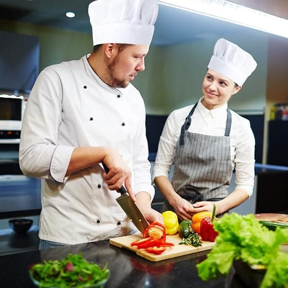 3-delad unisex kockmössa, vit polycotton kockmössa med justerbar elastisk band för kök hem restaurang catering