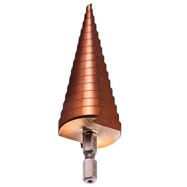 HSS M35 Kobolt Trinbræddebor 4-32mm, Bor lige slids H