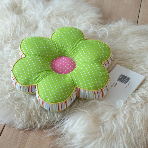 Flower Shaped Pillow Flower Shaped Chair Cushion Seat Pad Polka Dot Cushion Pillow 16x16inches