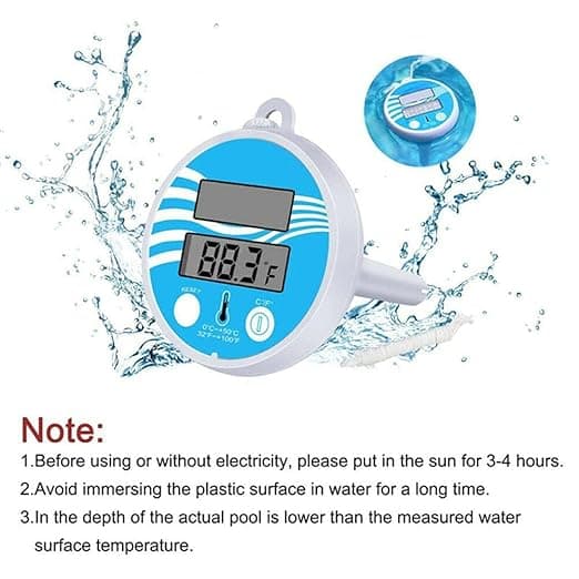 Flydende Digitalt Solar Pool Termometer med LCD-display til Udendørs Indendørs Swimmingpool og Spa