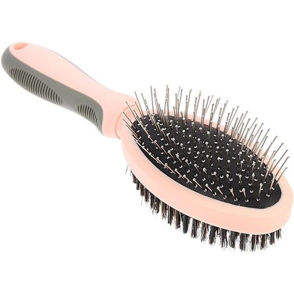 Dubbelsidig husdjurshårborste Pin Grooming Brush Utredningsborste för hundar D