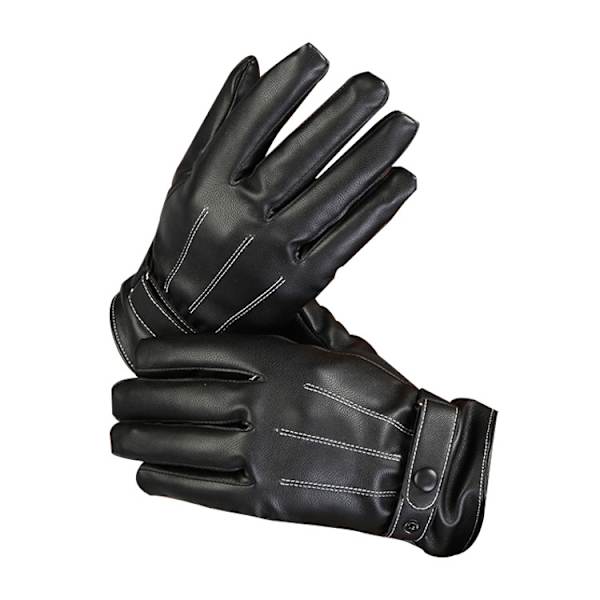 1 par enkla och eleganta imitation läderhandskar för män