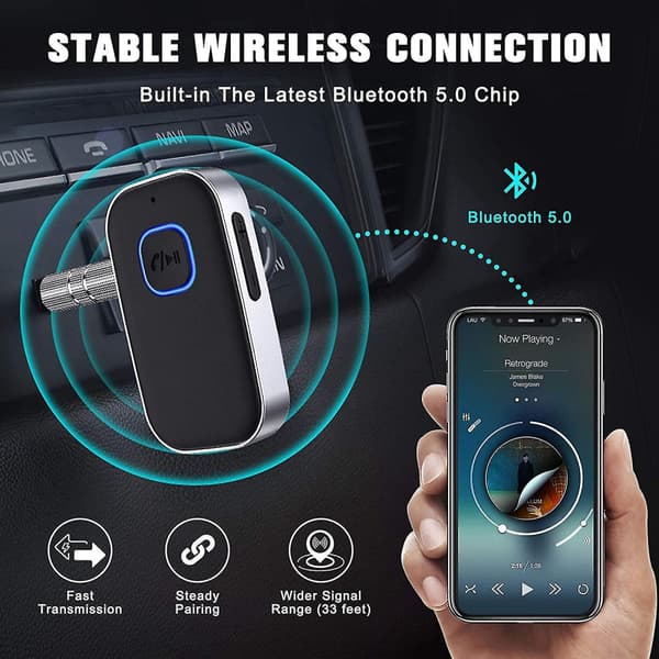 Auton Bluetooth 5.0 -vastaanotin, Bluetooth-musiikkivstaanotin