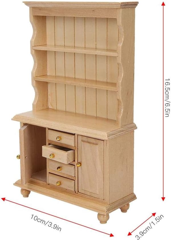 1:12 Skala Miniature Miniskab Legetøj til Dukkehus Model Møbler