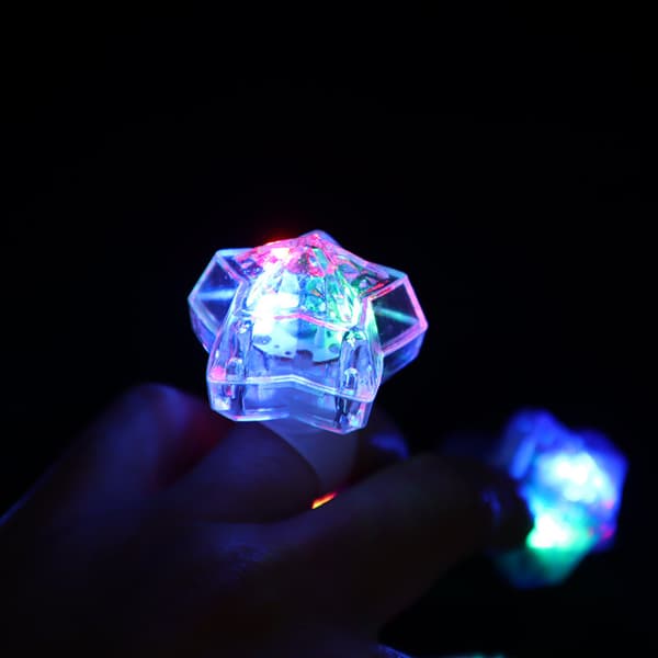 6 Pack led Light up led Rings for Independence Day