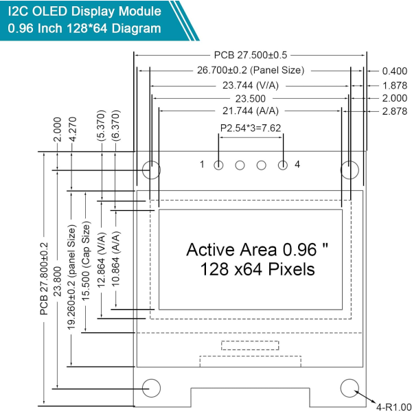 5 stycken 0,96 tum OLED-modul 12864 128x64 Självlysande displaykort Se
