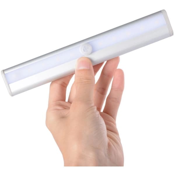 10 LED trådlös spotlight rörelsesensor inomhus skåpbelysning, LED