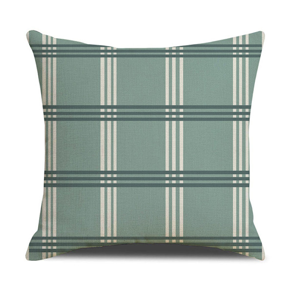 Sæt med 4 moderne sofapudebetræk 45x45cm linned dekorative puder