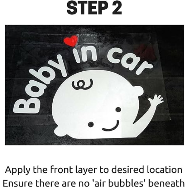 Baby i bilen, bilfönsterdekaler - 3-pack