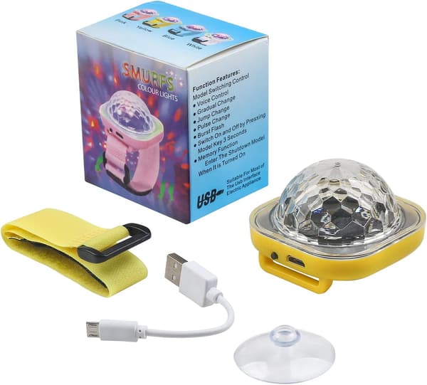 Disco-pallot Mini Disco Ball -valo, peilipallo USB Disco -valo, B