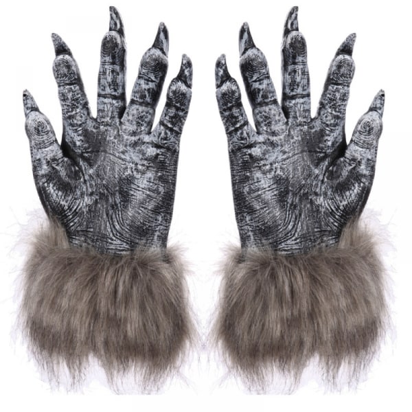 Skeleteen Werewolf Hand Costume Handsker - Halloween Claw Gloves Ha