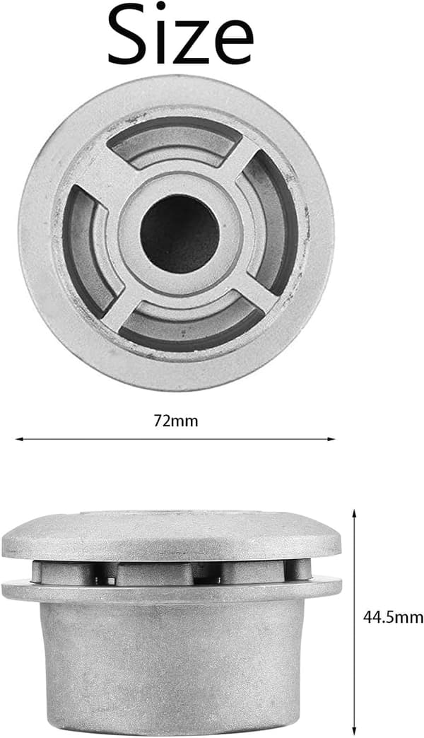 Børstehoved, Aluminiums Wire Trimmer Hoved, 4 Linjer Universal Trimmer H