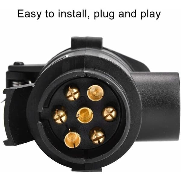 7 til 13 Pin Bil Tilhenger Adapter Sockel Plugg Konverter Caravan Con