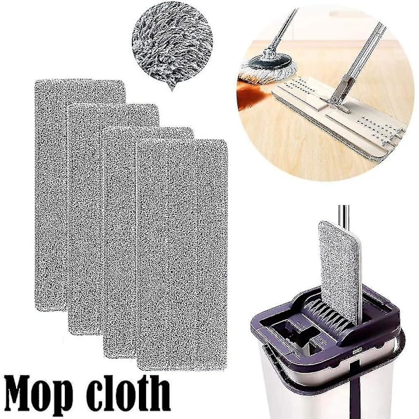 Moppisankojärjestelmä, 4 X liinaa, vaihtopyyhesarja 4 harmaalle Easy Mopille, moppisarja