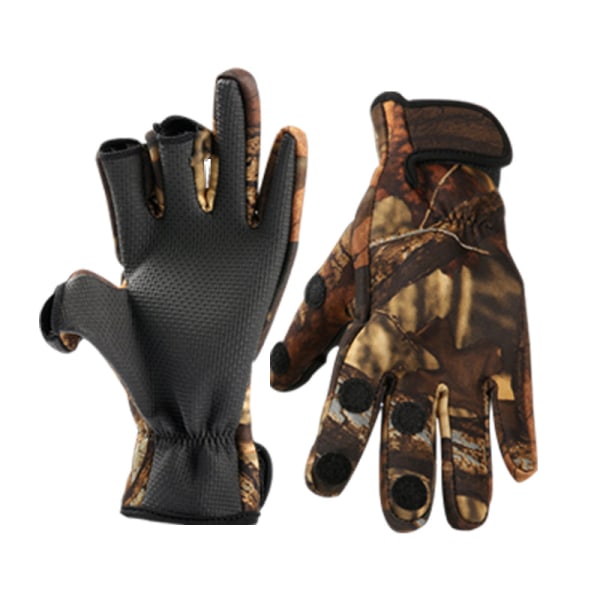 Camo Fishing Gloves Thermal Gloves Tape Non-Slip Riding XL