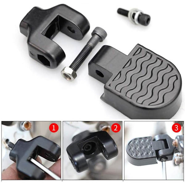 1 par miniature cykel bagerste pedaler, aluminiumlegering cykel bunke foldi