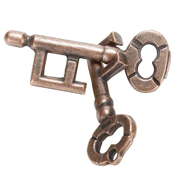 Intelligent Lock Toy Brain Tester Development Alloy Key Ring Puzz