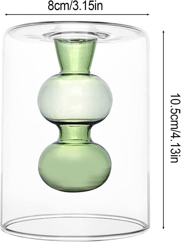 Tomma glasdiffusorflaskor kompatibla med aromaterapi, dofttillbehör, hydroponisk blomvas