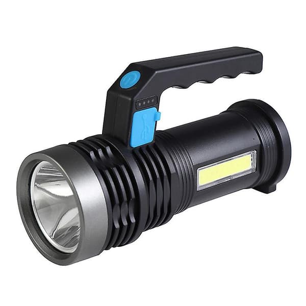 Led-taskulamppu, USB-ladattava, erittäin kirkas lyhtyvalo kahvalla