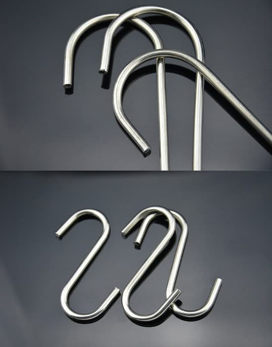 Sett med 40 rustfrie S-formede kroker (S-formet krok 4.0 tråd 14 cm) størrelse
