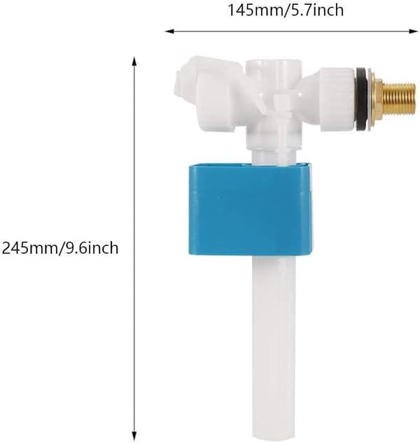 G Side Indløbsventil 1/2 Tommer Toilet Cistern Tilbehør Messing Stang