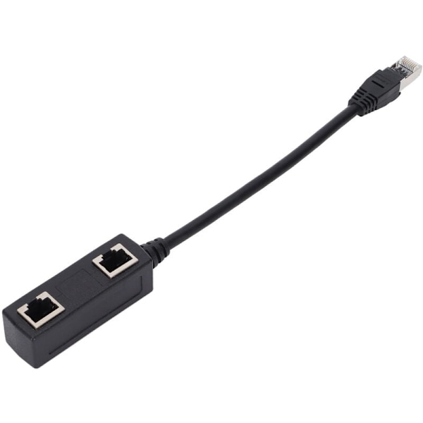 1 til 2 Port RJ45 Splitter Adapter Jevn Overføring Utmerket Tilkobling Nettverkskabeladapter Lavstrømskabeladapter og Kontakt