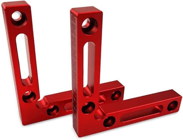 2-pack 90 graders 4,7\" X 4,7\" positioneringsvinklar, 90 L-typ hörnklämma,