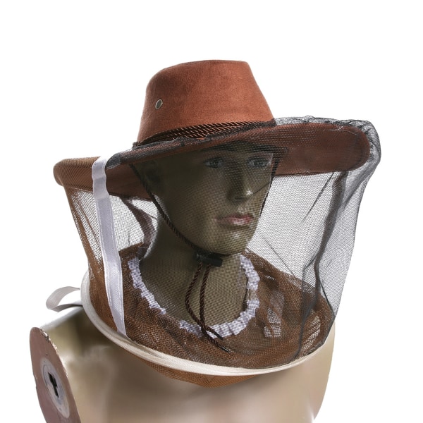 Anti-Bee Hat Biavler beskyttelseshat Cowboy Bee Hat 1 stk