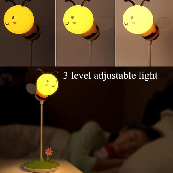 Sød Humlebi LED-bordlampe Touch Control Dæmpning 3 Lysstyrke a
