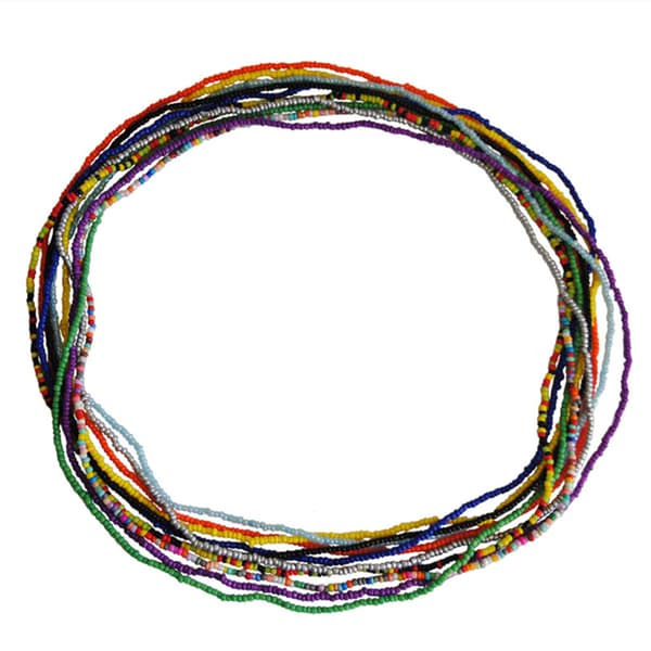 10 stk. Håndlavede Body Chain Perler Elastisk Taljekæde Enkel Lag Sæt