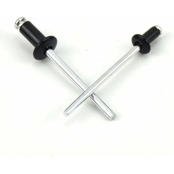 120 stk. sort blindnitte-sæt, M2.4/ M3.0/ M3.2/ M4 aluminium B
