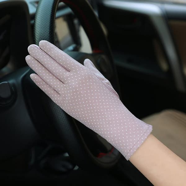 Dam sommar Anti-UV tunn spets elastisk full finger touch screen C