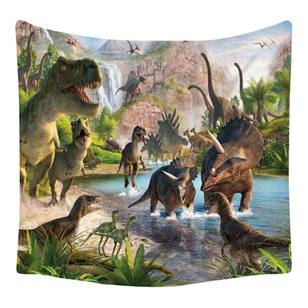 Soveværelse Dekorativ Veggteppe - Gruppe av dinosaurer -200 x 150