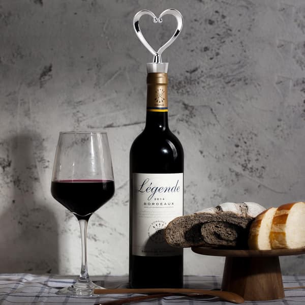 Sæt med 5 Hjerteformede Vinstoppe til Vin, Champagne, Ølflasker