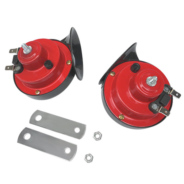 300db Lastbil Tog Horn Elektrisk Pneumatisk Snegl Højttaler, 24V Vandtæt Tog Horn Kit, Lastbil, Bil, Motorcykel, Cykel og Båd Super Høj 2stk